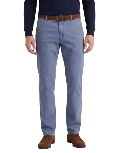 Meyer Meyer Roma katoenen broek blauw katoen
