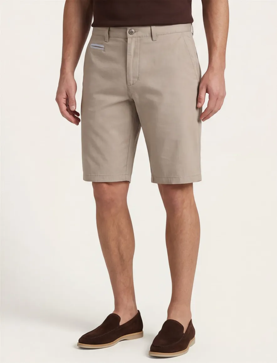 COM4 korte broek beige