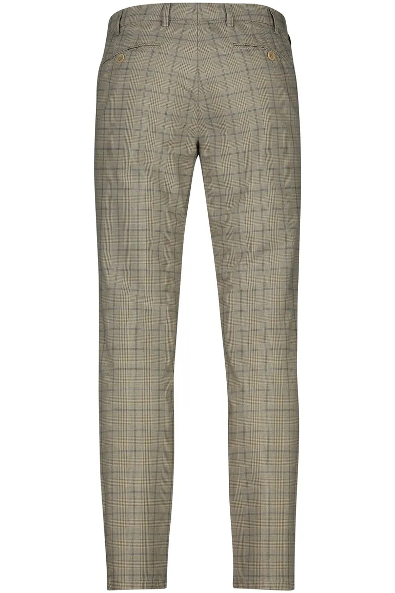Meyer BONN pantalon bruin geruit