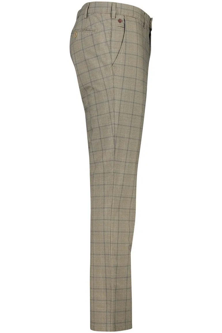 Meyer BONN pantalon bruin geruit