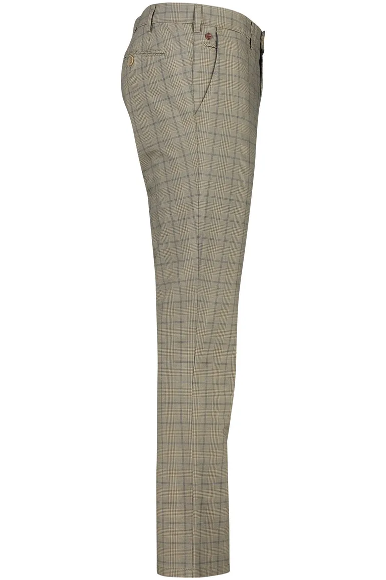 Meyer BONN pantalon khaki geruit