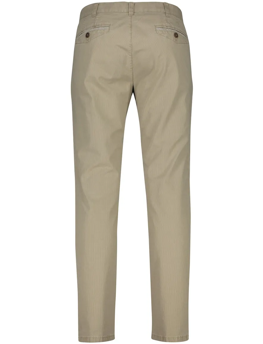 Meyer katoenen broek beige gestreept