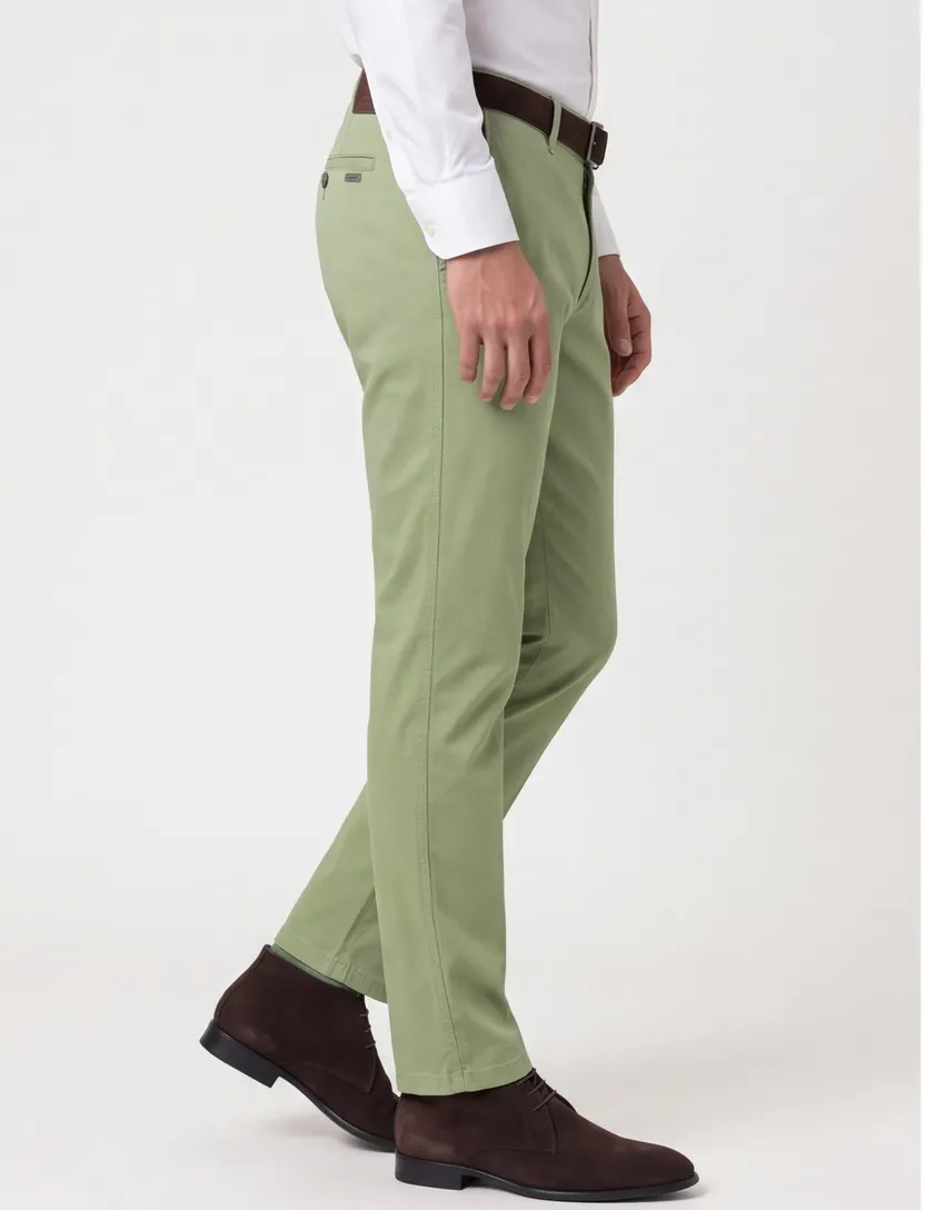Chino M.E.N.S. Madison U normale fit groen