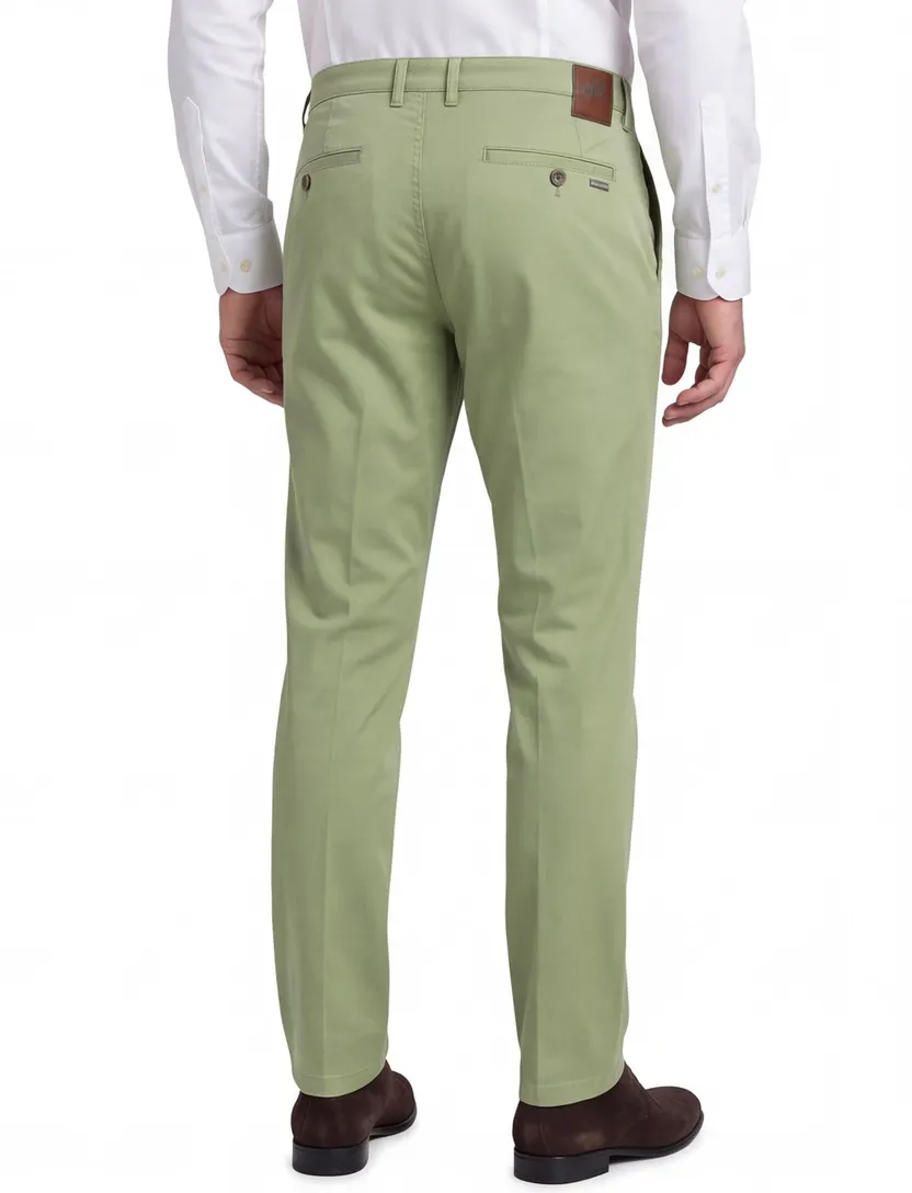 Chino M.E.N.S. Madison U normale fit groen