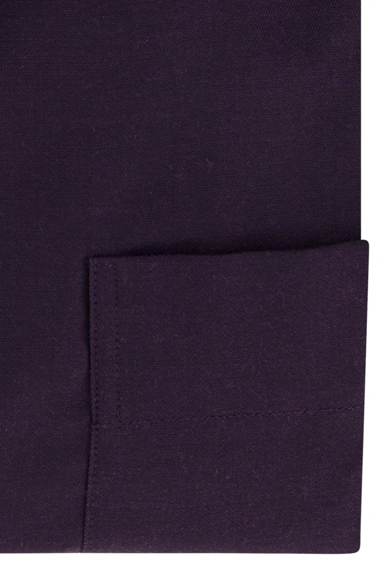 Eton overhemd aubergine Classic Fit