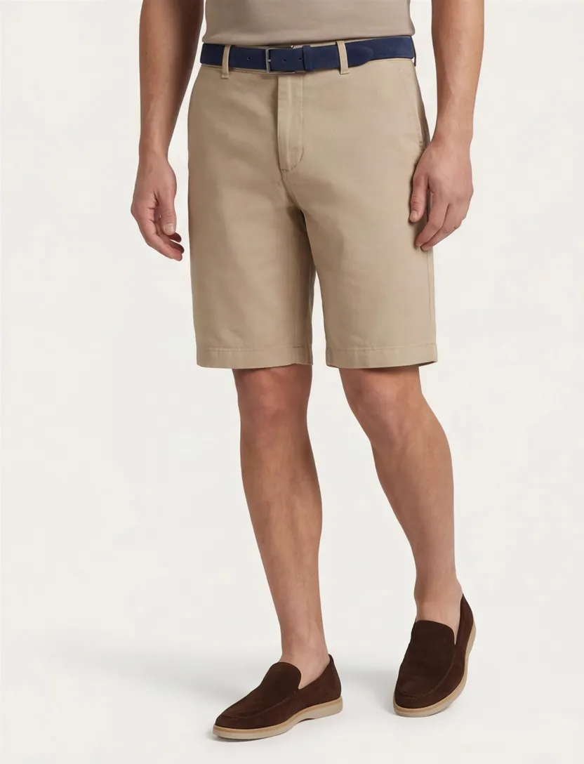 Brax Bermuda beige effen