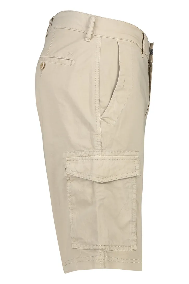 Brax korte broek beige effen cargo