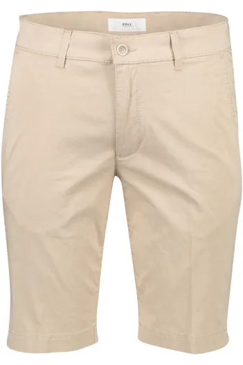 Brax Brax korte broek beige stretch katoen