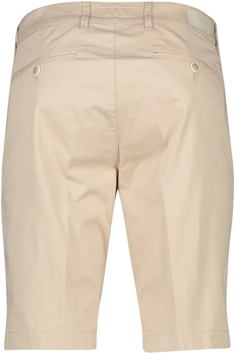 Brax korte broek beige stretch katoen