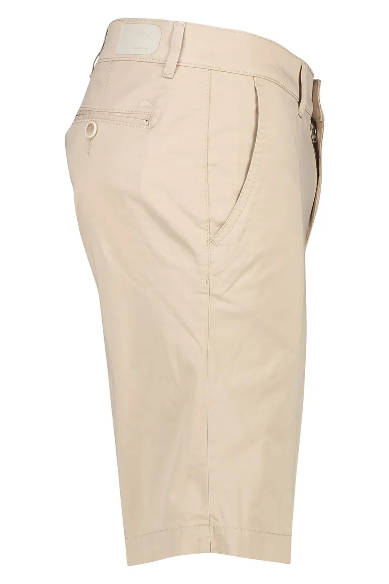 Brax korte broek beige stretch katoen