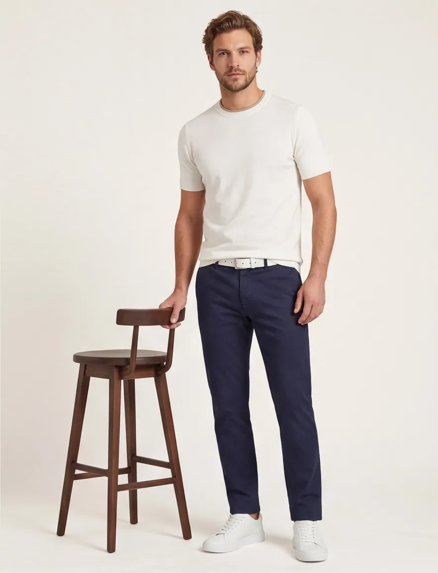 Cast Iron t-shirt wit ronde hals
