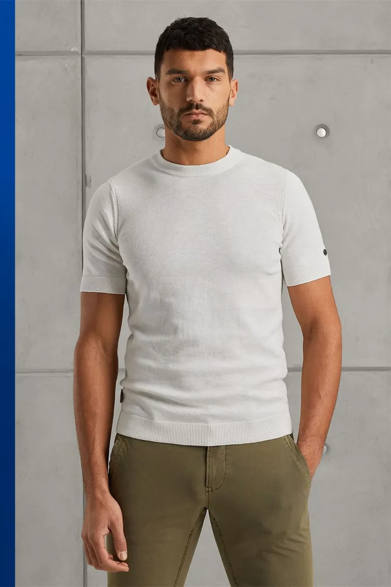 Cast Iron t-shirt wit ronde hals