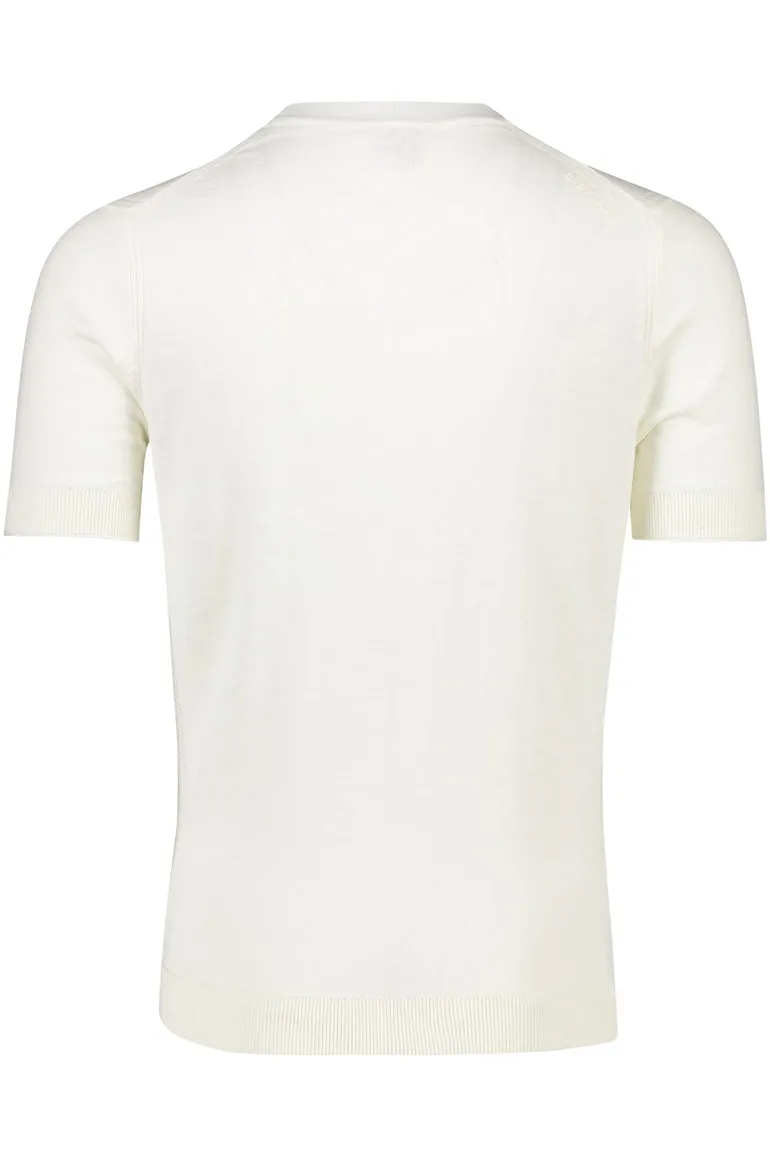 Cast Iron t-shirt wit ronde hals 100% katoen