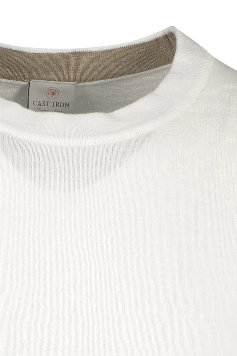 Cast Iron t-shirt wit ronde hals