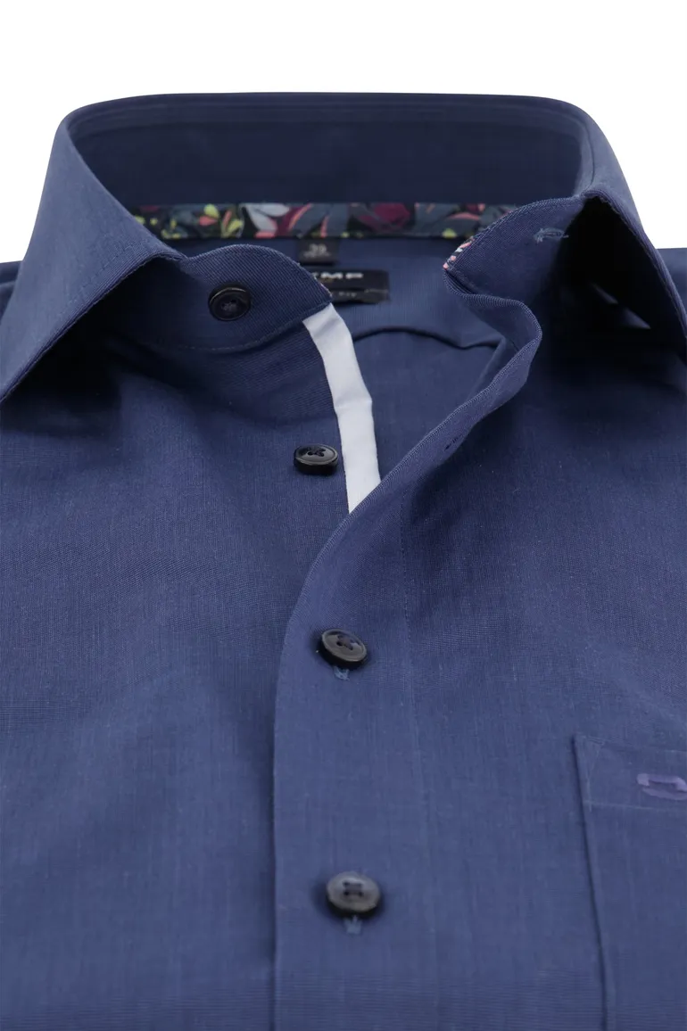 Navy uni Olymp overhemd korte mouw Luxor Modern Fit
