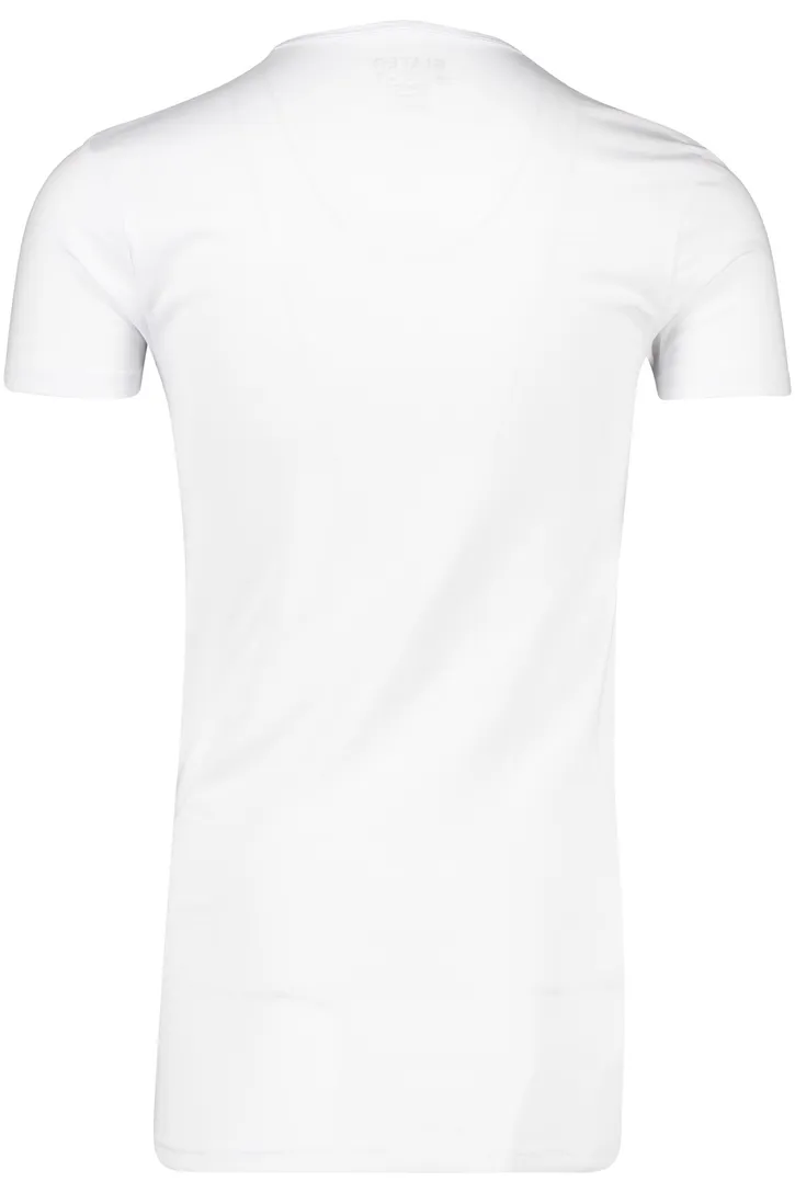 T-shirt KM extra lang ml 7 Slater wit