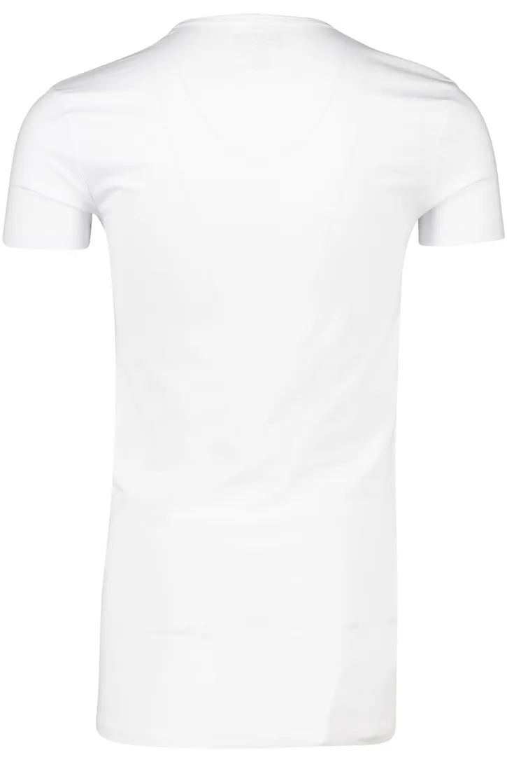 Extra long fit Slater 2-pack t-shirt wit korte mouw katoen