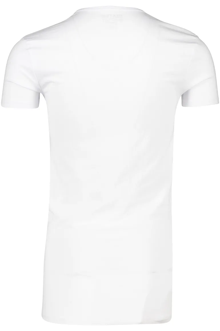 Slater t-shirt wit katoen extra long fit 2-pack