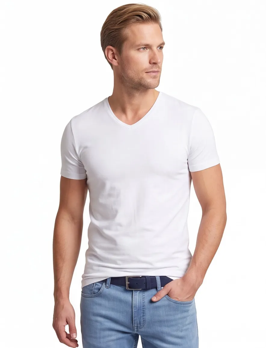 Slater t-shirt wit 2-pack