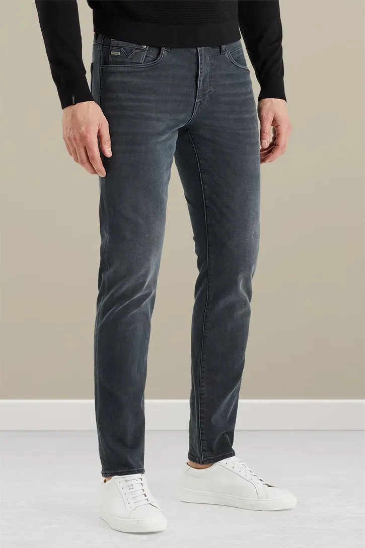 katoenen Vanguard jeans blauw effen slim fit