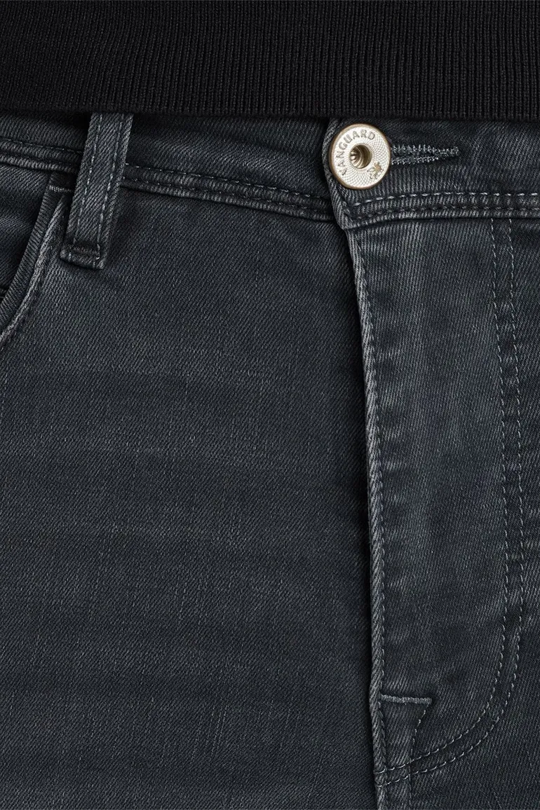 jeans Vanguard blauw effen katoen, polyester, stretch