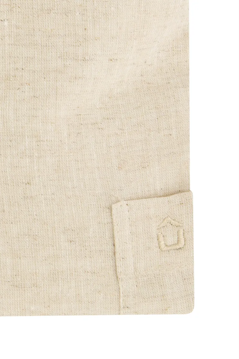 Ledub overhemd bruin premium quality