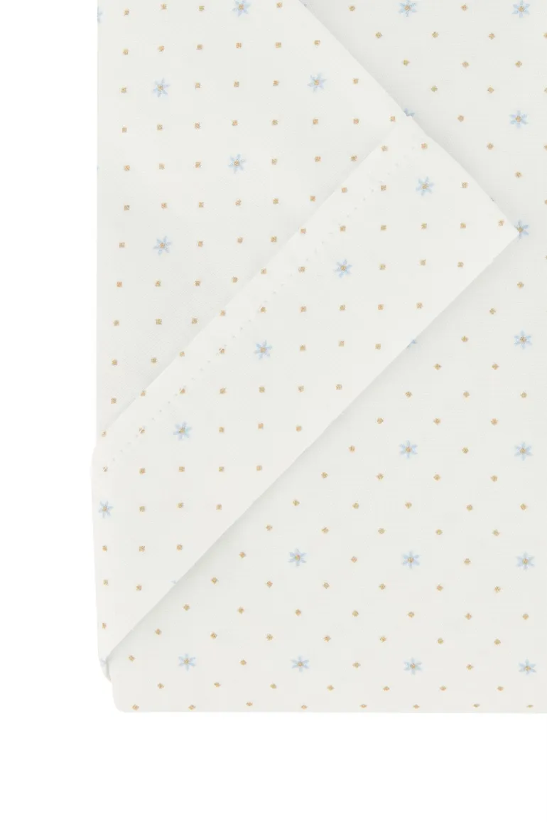 Ledub modern fit overhemd wit korte mouw
