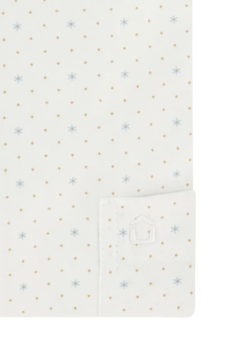 Ledub modern fit overhemd wit korte mouw