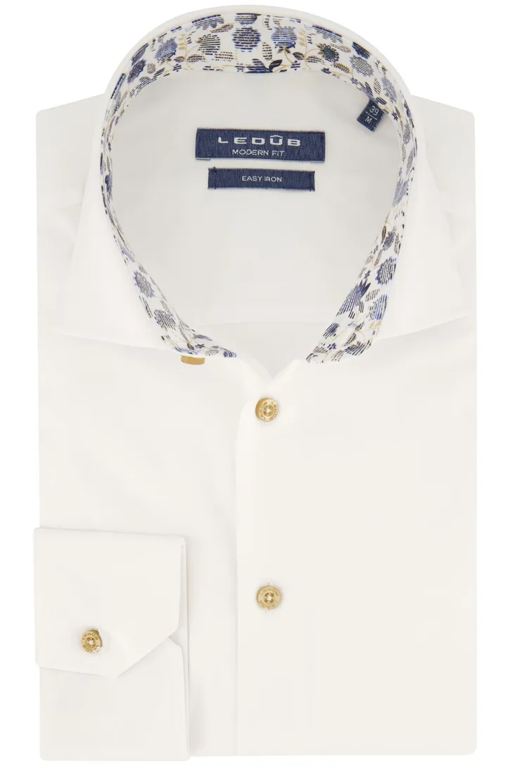 Overhemd Ledub Modern Fit wit