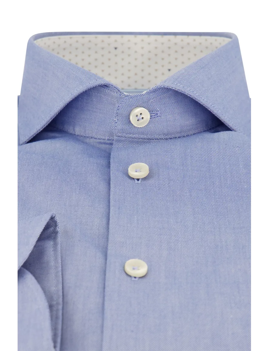 John Miller overhemd blauw effen