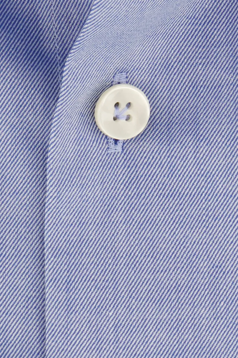 John Miller overhemd blauw effen