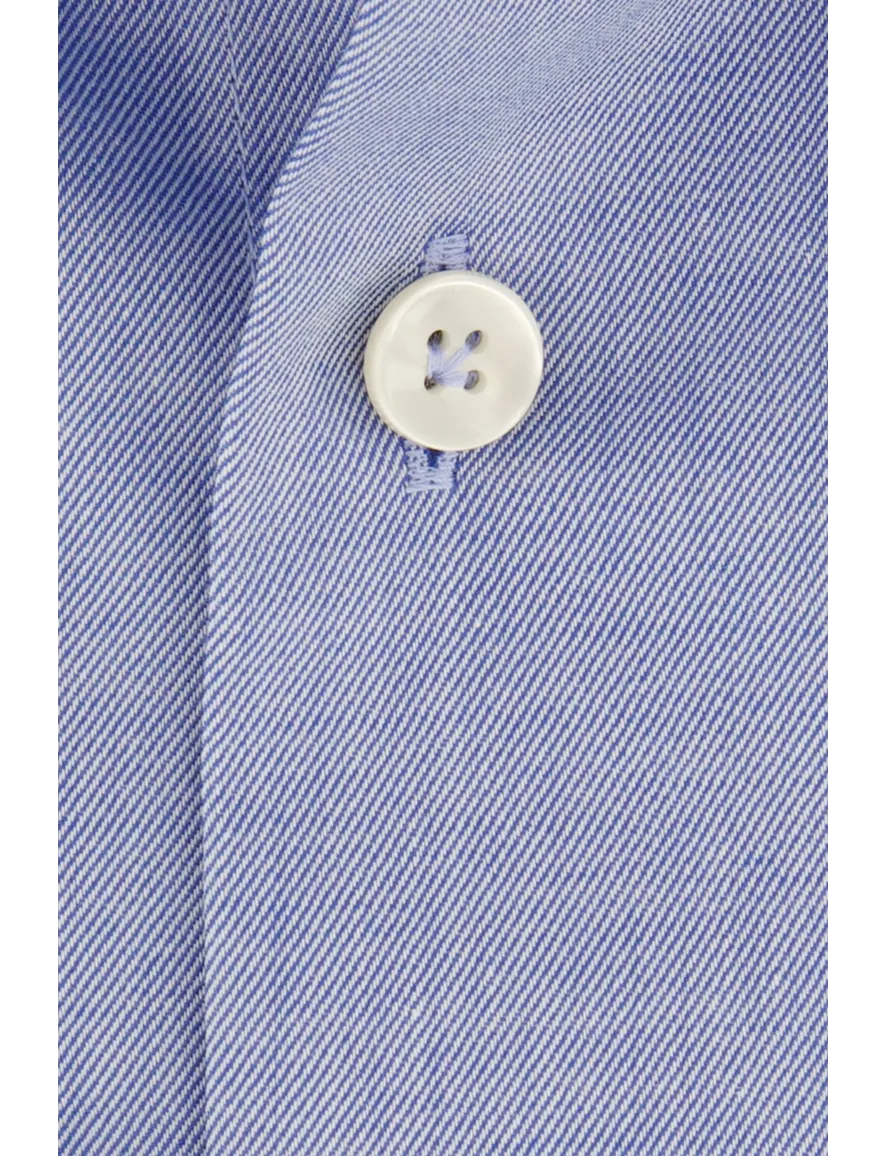 John Miller overhemd blauw effen