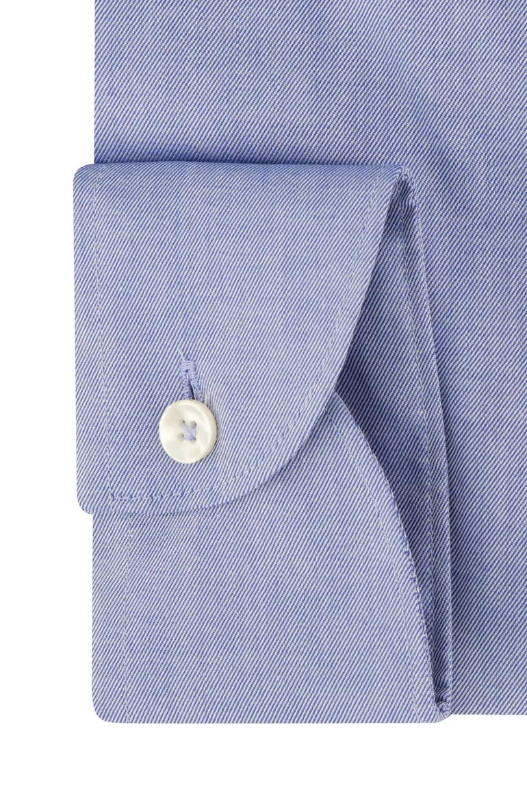 Overhemd Tailored Fit John Miller blauw katoen