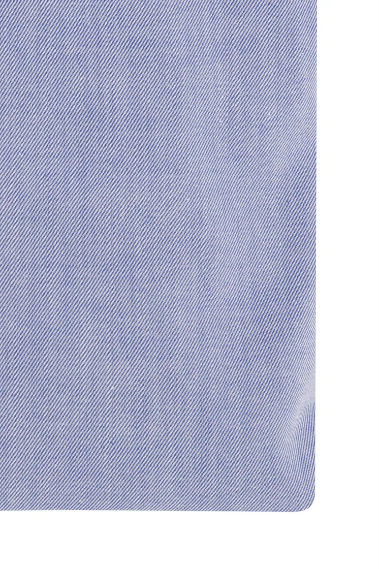 Overhemd Tailored Fit John Miller blauw katoen