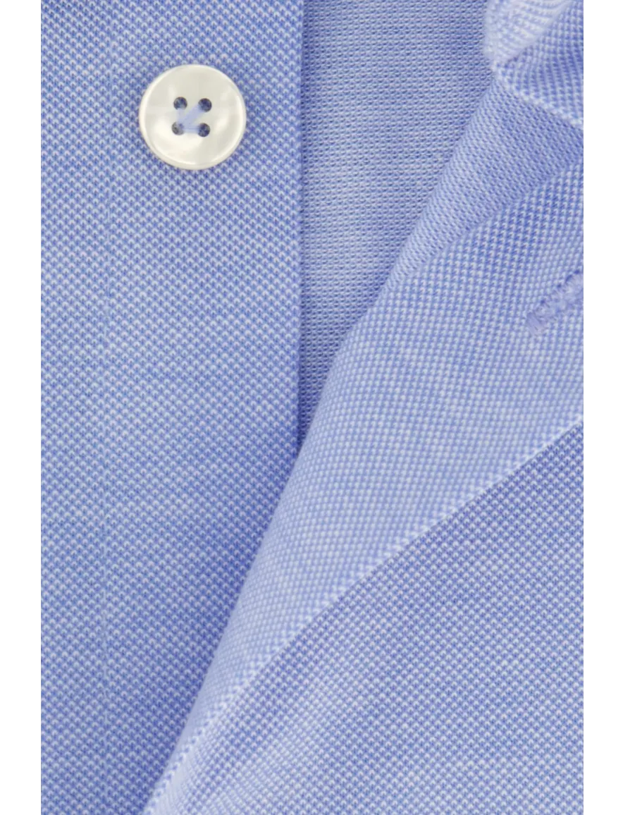 John Miller overhemd slim fit effen blauw katoen