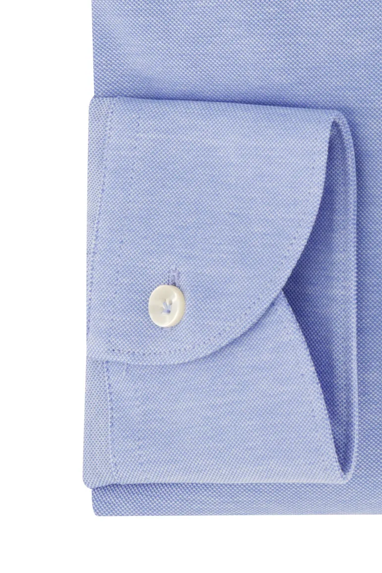 John Miller overhemd slim fit effen blauw katoen
