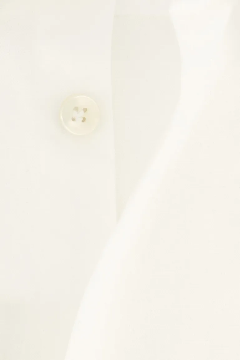 John Miller overhemd wit effen button-down