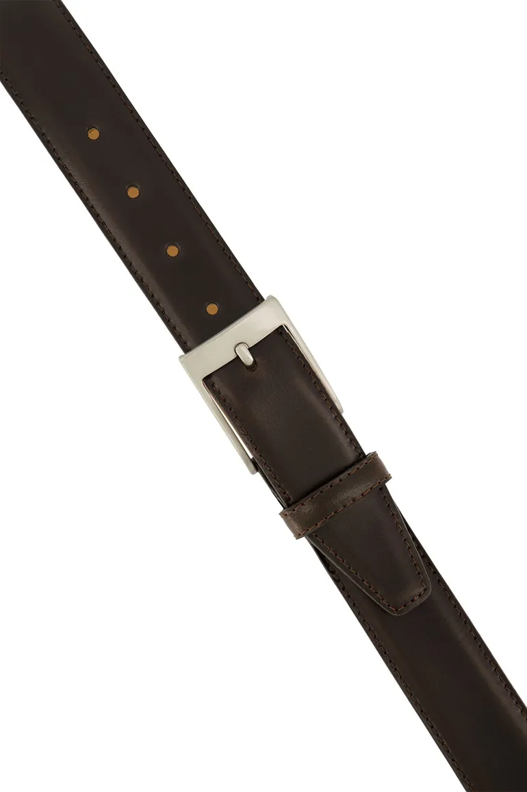 riem Lindenmann effen leer bruin