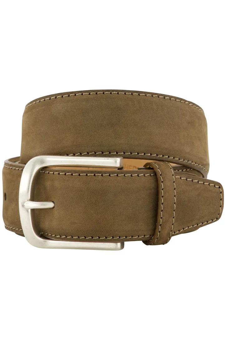 Leren Lindenmann riem effen bruin