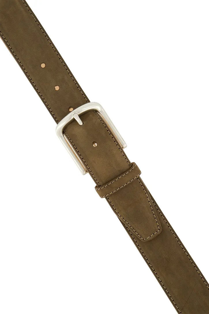 Leren Lindenmann riem effen bruin