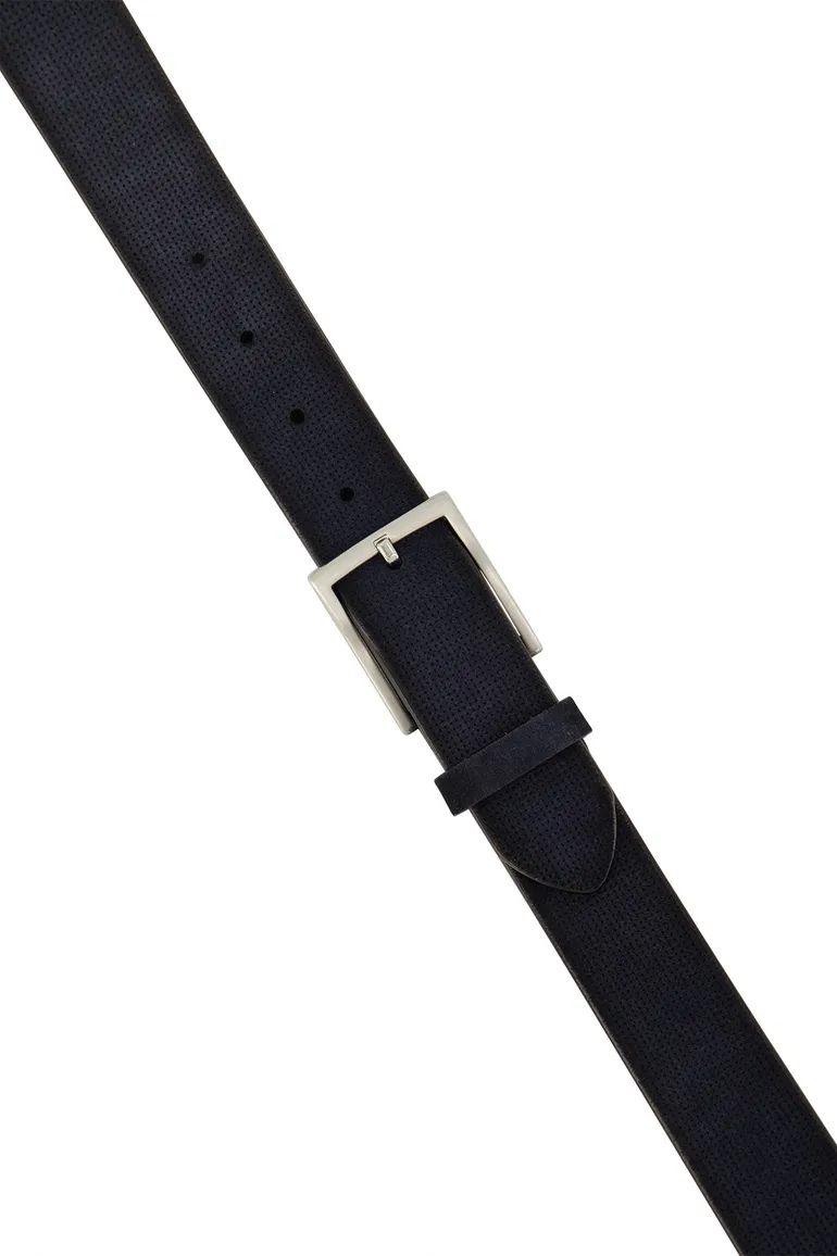 Riem Lindenmann donkerblauw uni leder