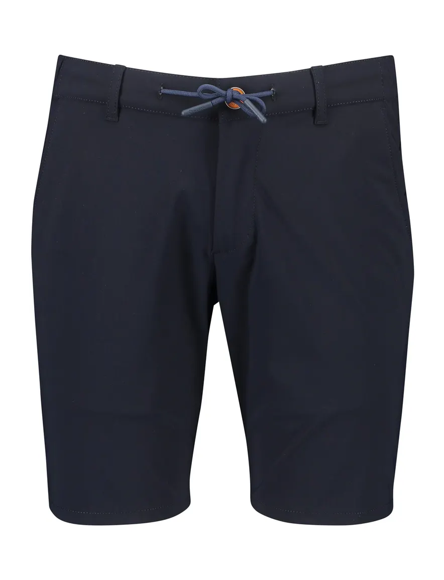 COM4 korte broek donkerblauw effen
