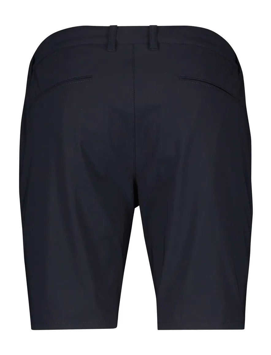 COM4 korte broek donkerblauw effen