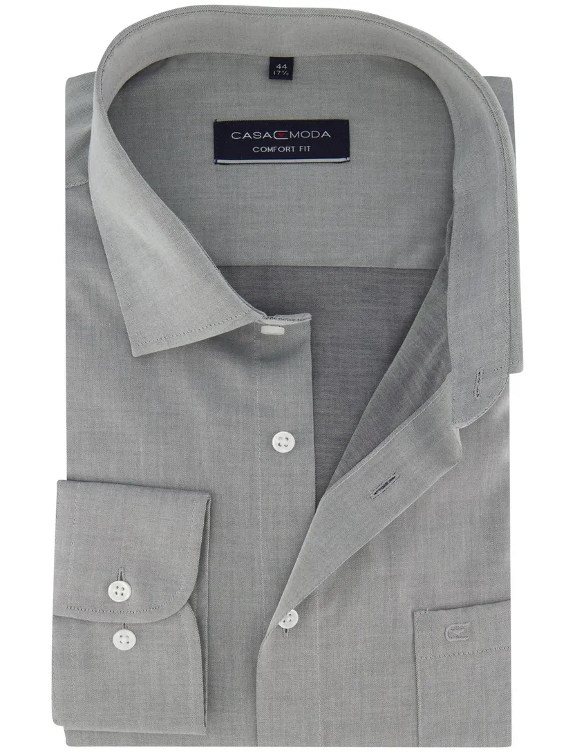Casa Moda Comfort Fit overhemd grijs