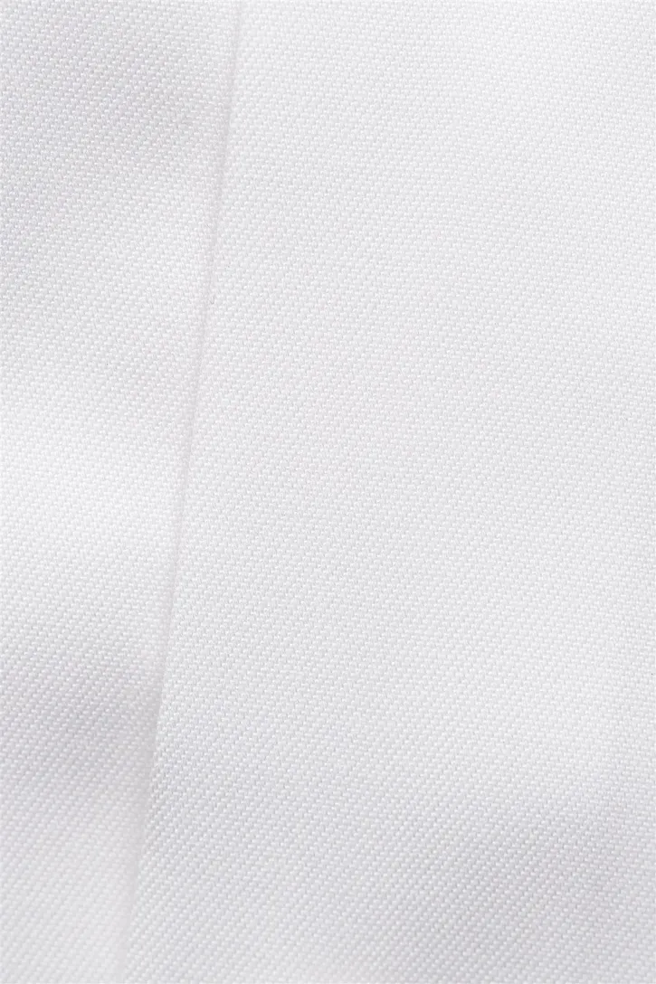 Eton business Signature Twill overhemd super slim fit wit effen