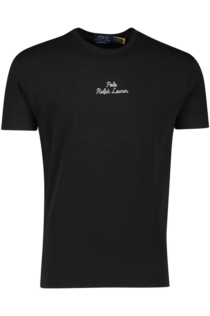Polo Ralph Lauren t-shirt effen zwart normale fit