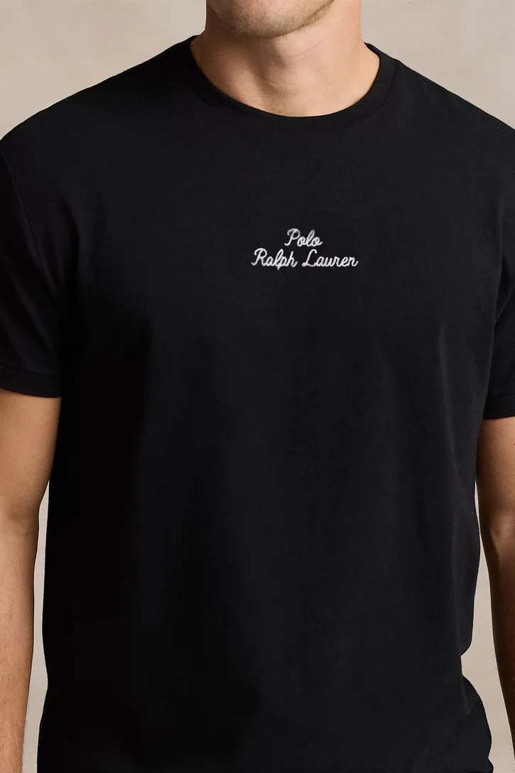 Polo Ralph Lauren t-shirt effen zwart normale fit