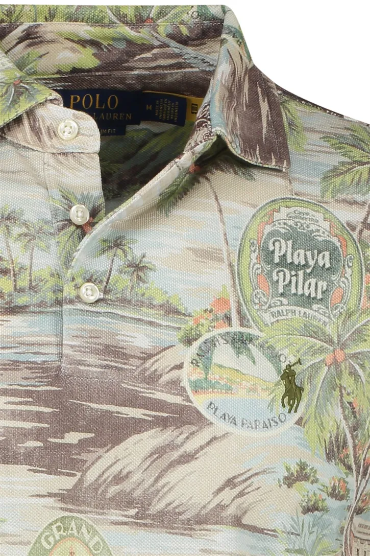 Polo Ralph Lauren polo groen geprint