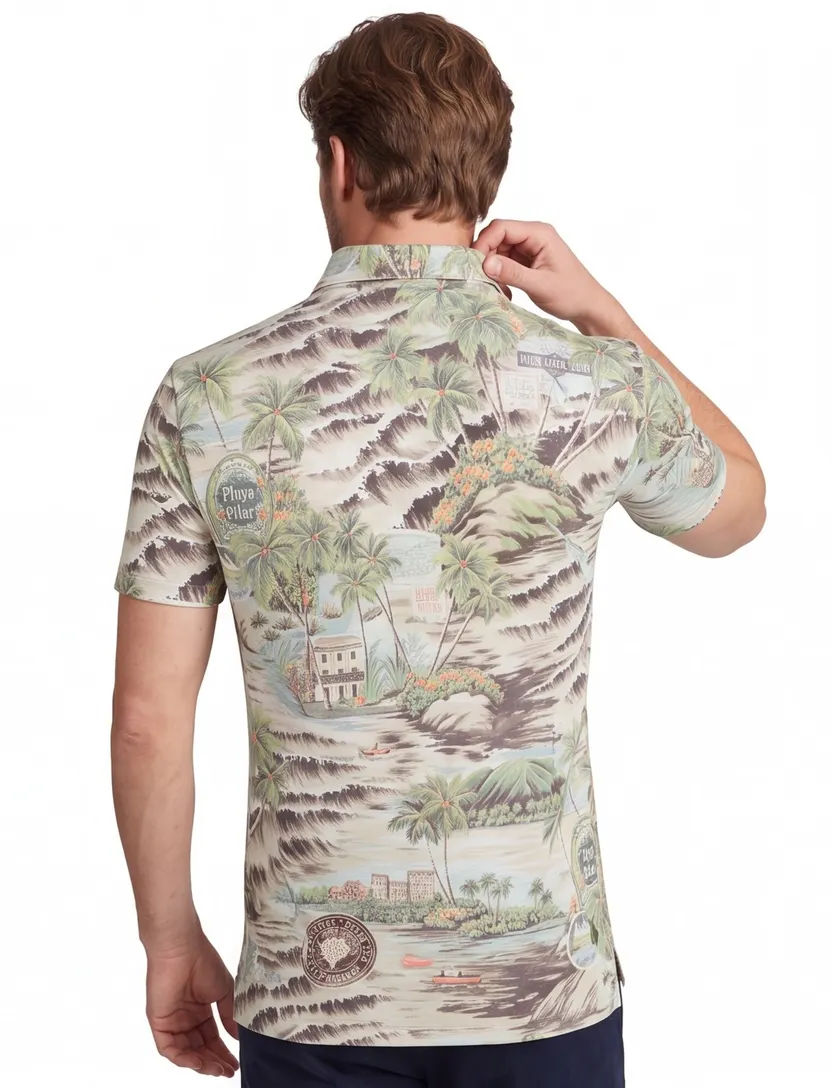 Polo Ralph Lauren polo groen geprint