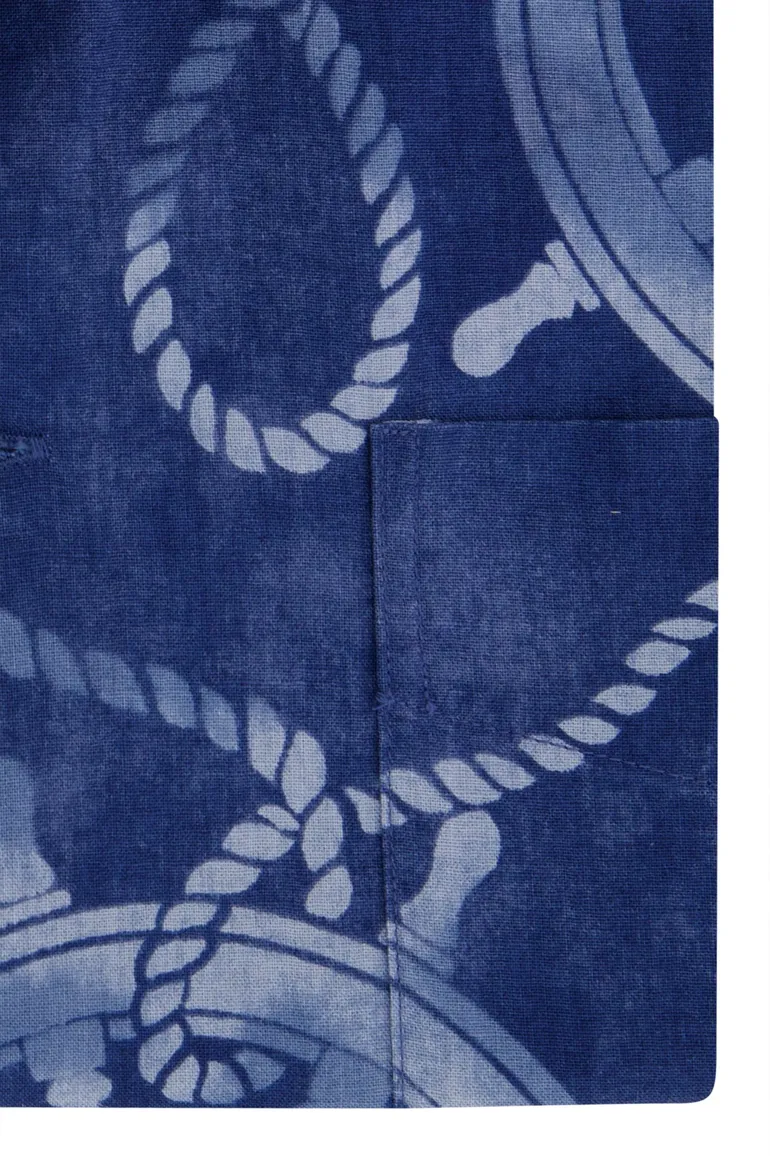 Polo Ralph Lauren overhemd blauw geprint